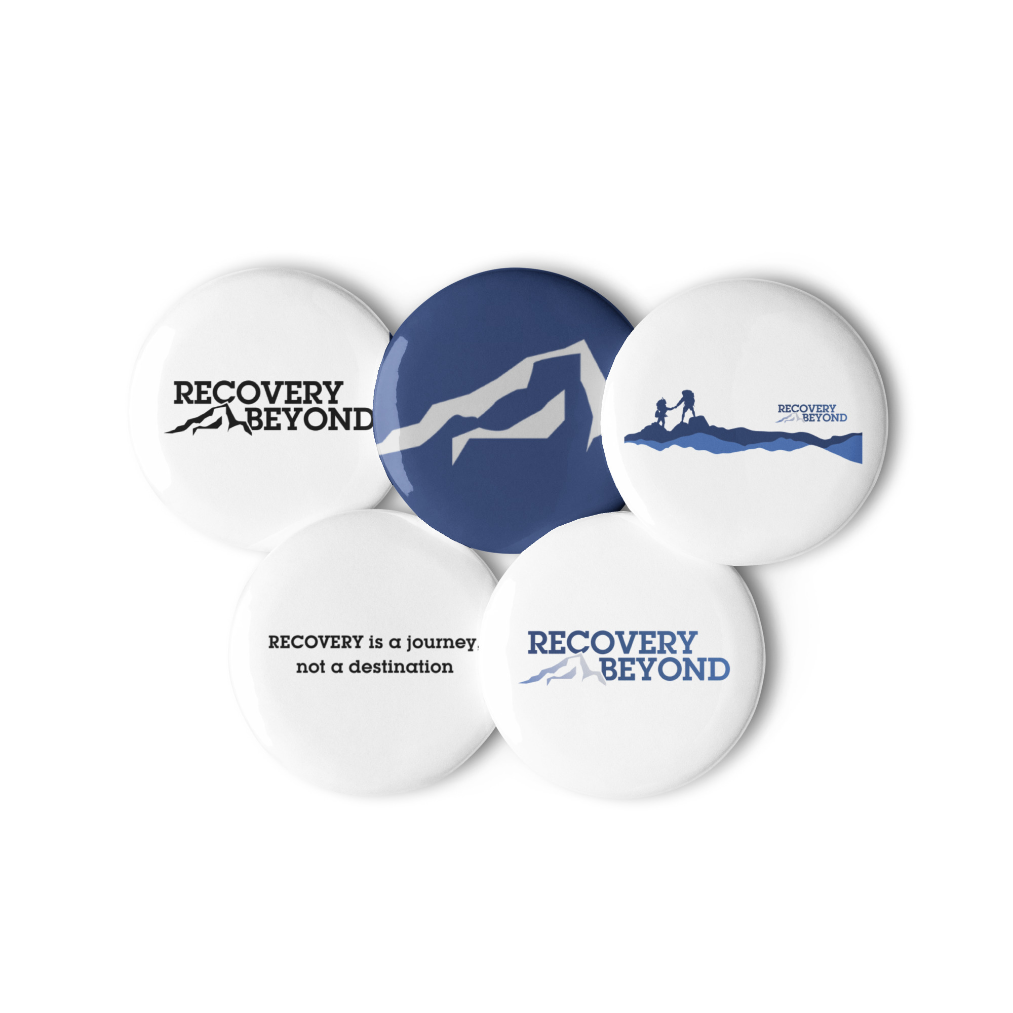 Set of pin buttons