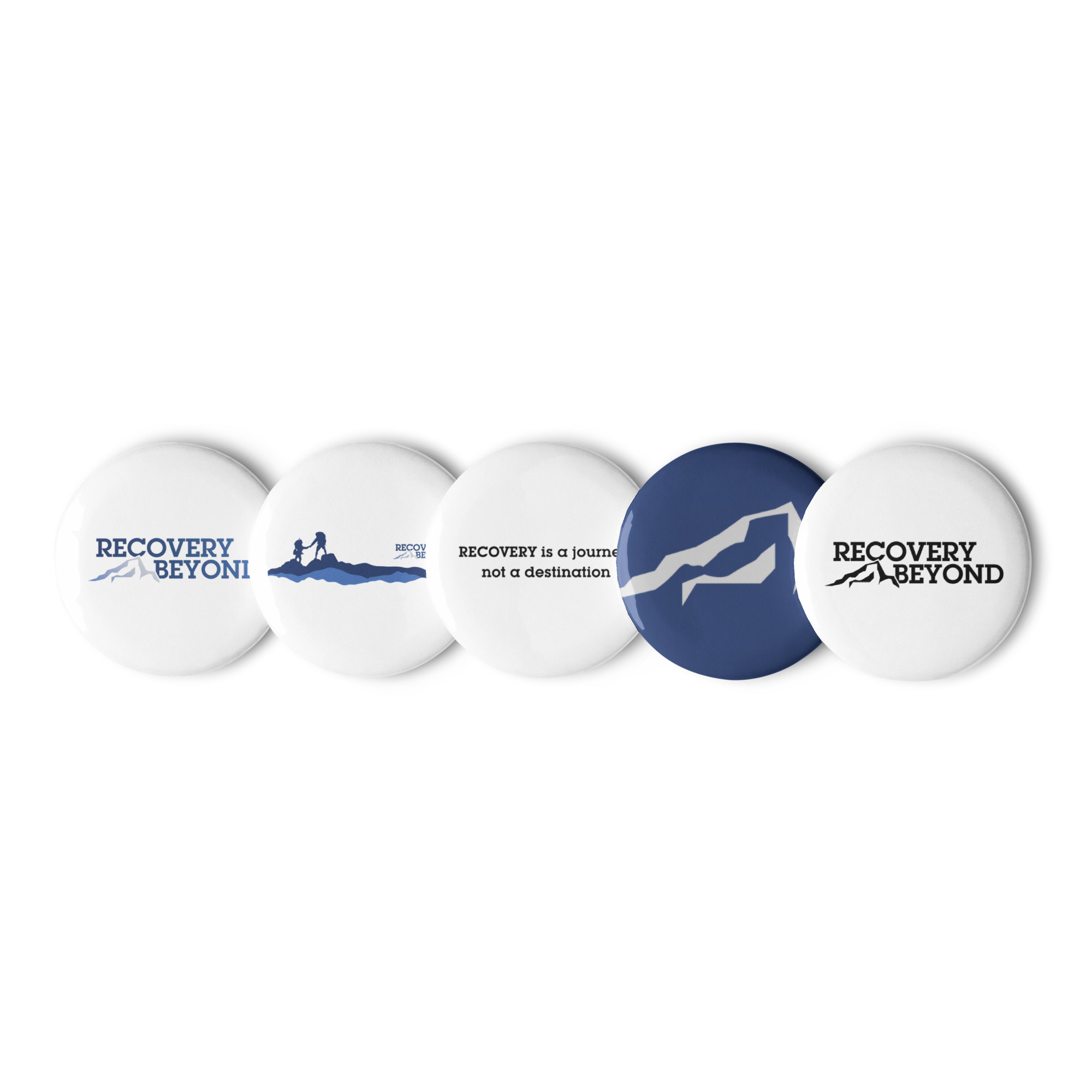 Set of pin buttons