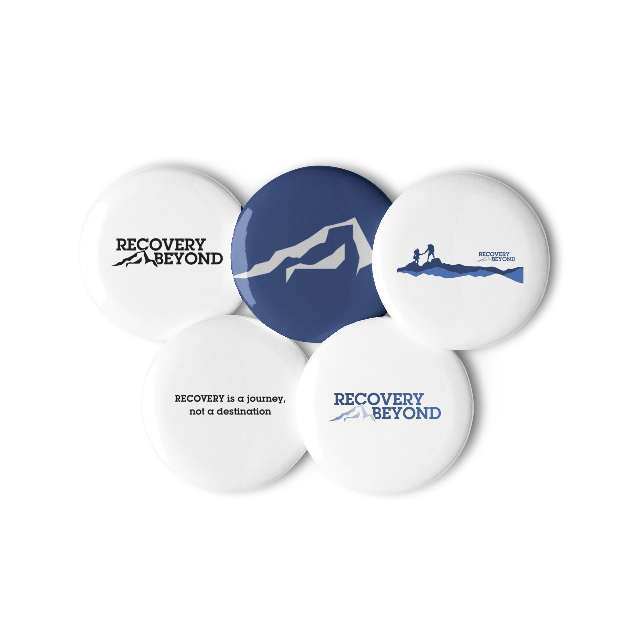 Set of pin buttons