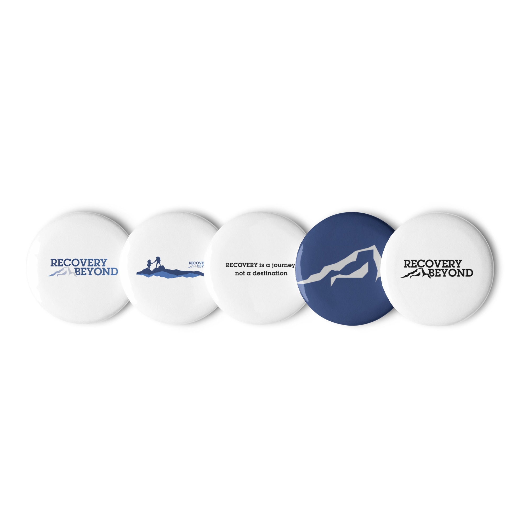 Set of pin buttons